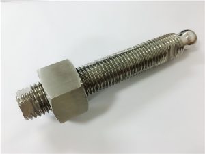 22-niestandardowe frezowanie CNC śruba z łbem kulistym ze stali nierdzewnej i łącznik